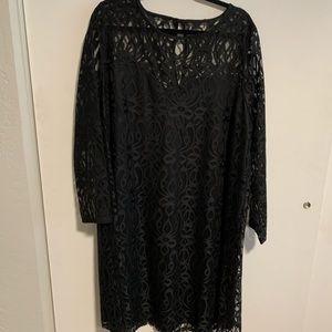 Black lace dress